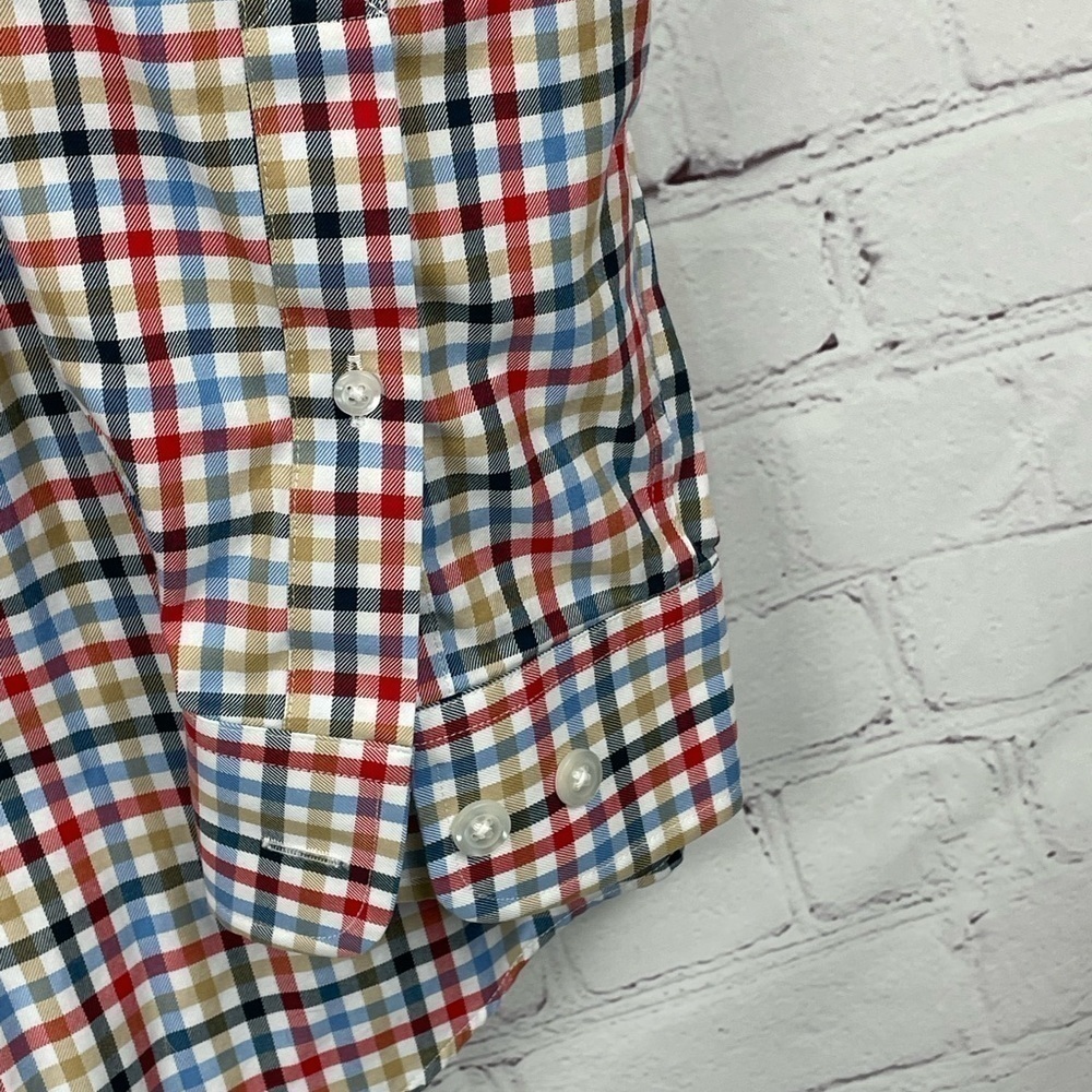 Duluth Trading Co Men's Medium Button Up Long Sleeve Shirt Multicolor Check - Picture 4 of 13